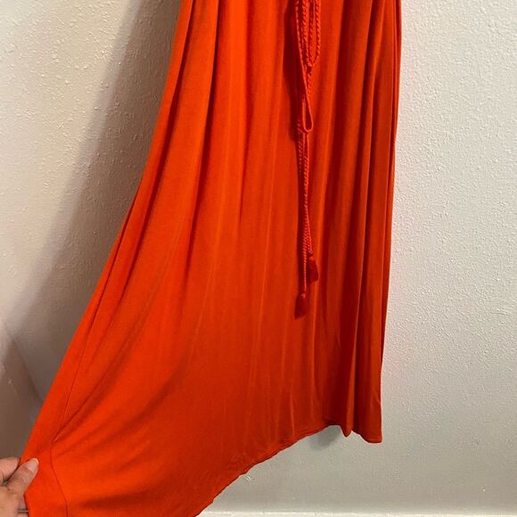 Matilda Jane Vibrant Orange Maxi Dress Size S - Picture 2 of 8